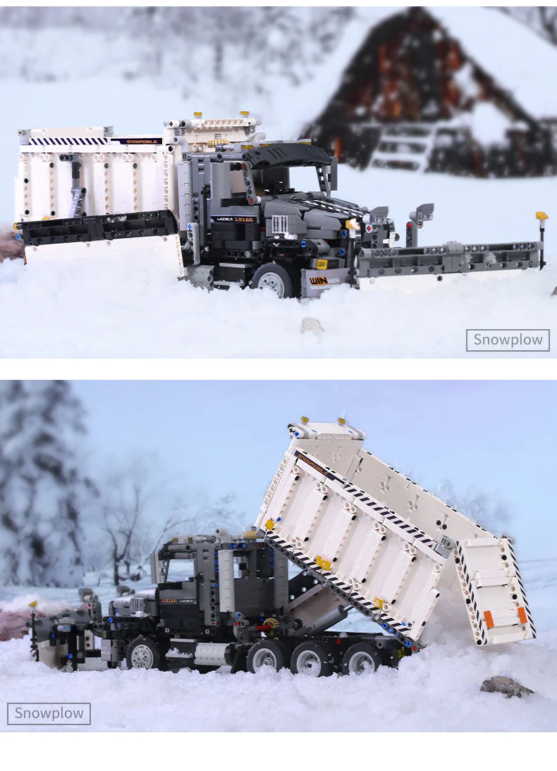 Mould King 13166 The Snowplow Truck - YWOBB