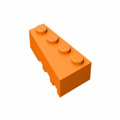 GOBRICKS GDS-592 Wedge 4 x 2 Left - YWOBB