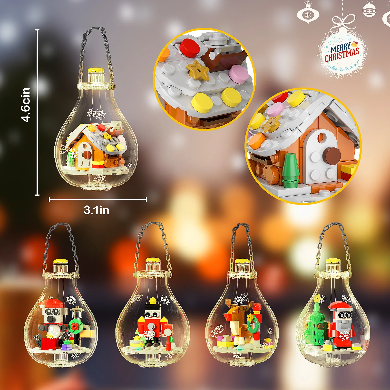MOC F-C9557 Christmas tree ornaments - YWOBB