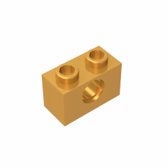 GOBRICKS GDS-623  Brick 1 x 2 with Hole - YWOBB