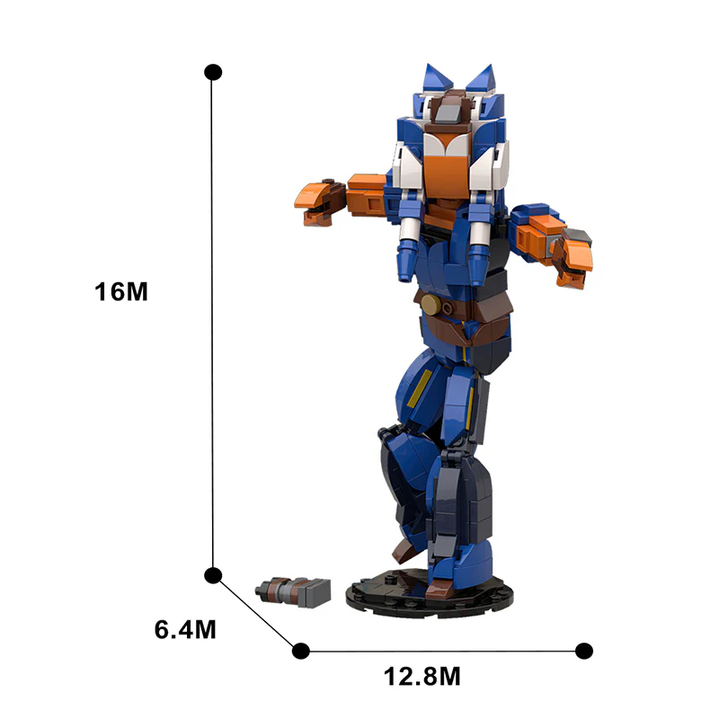 GOBRICKS MOC 73665 Ahsoka Tano action figure from The Clone Wars - YWOBB