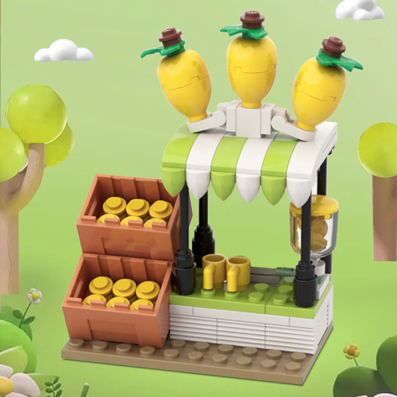 GOBRICKS MOC 136372 Lemonade Stand - YWOBB