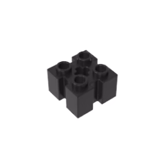 GOBRICKS GDS-90179 Modified 2 x 2 with Channels and Axle Hole - YWOBB