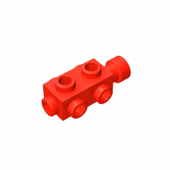 GOBRICKS GDS-769  Modified 1 x 2 x 2/3 with Studs on Sides - YWOBB