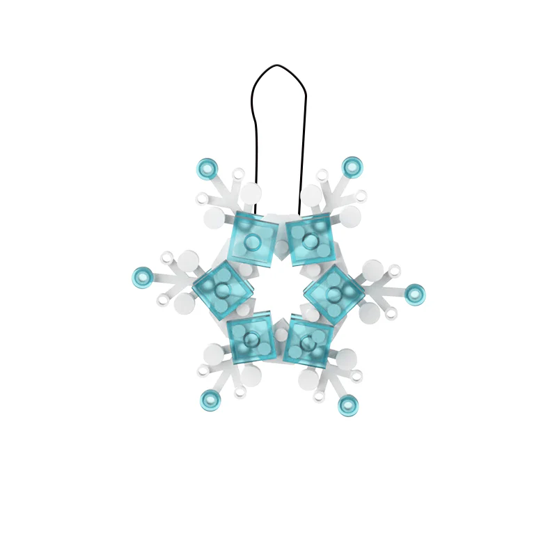 GOBRICKS MOC A0076Y12 Christmas pendant-snowflake - YWOBB