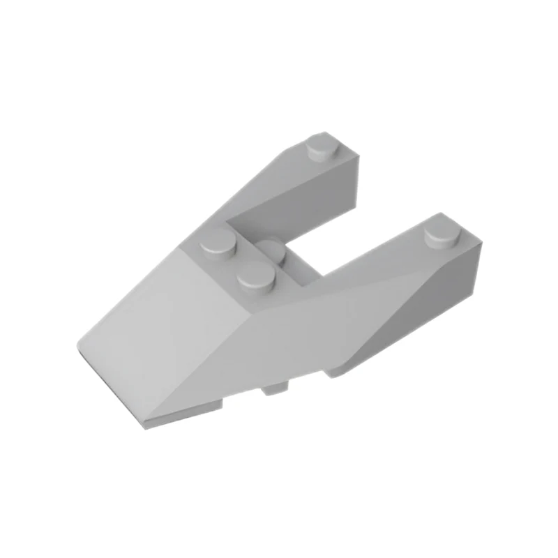 GOBRICKS GDS-1066 Wedge 6 x 4 Cutout with Stud Notches - YWOBB