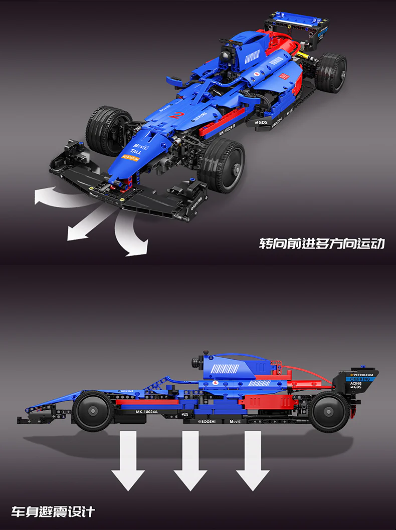 Mould King 18024B F1 Thunder Furious - YWOBB