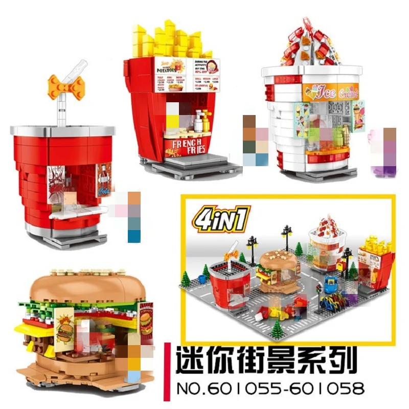 SEMBO 601055-601058 Mini Street Shop - YWOBB