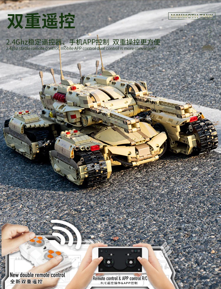 Mould King 20011  Red Alert Mammoth Tank - YWOBB