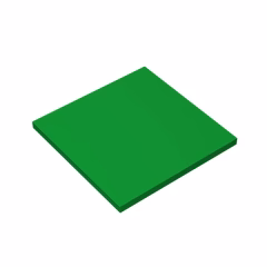 GOBRICKS GDS-1116 Tile 6 x 6 with Bottom Tubes - YWOBB