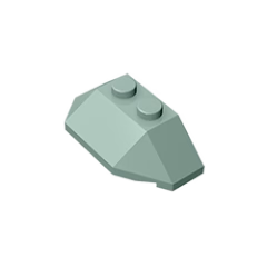 GOBRICKS GDS-756 Wedge 2 x 4 Triple - YWOBB