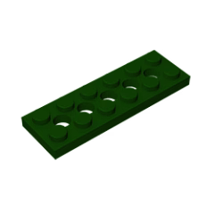 GOBRICKS GDS-698  Plate 2 x 6 with 5 Holes - YWOBB
