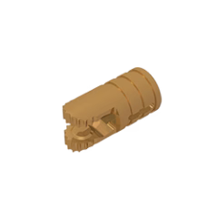 GOBRICKS GDS-1219 Hinge Cylinder 1 x 2 Locking with 2 Fingers, 9 Teeth and Axle Hole on Ends with Slots - YWOBB