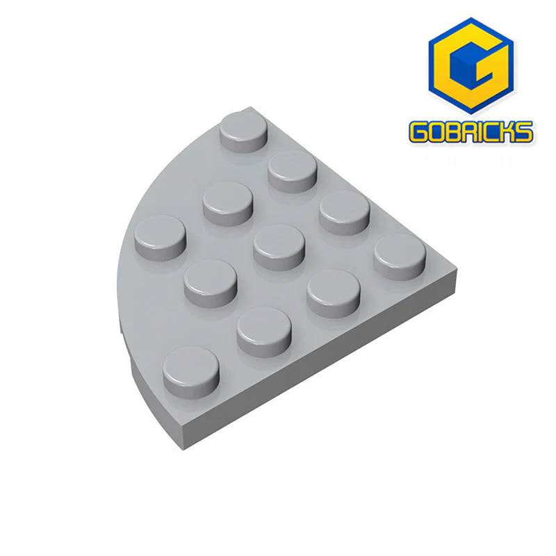 GOBRICKS GDS-569 Round Corner 4 x 4 - YWOBB