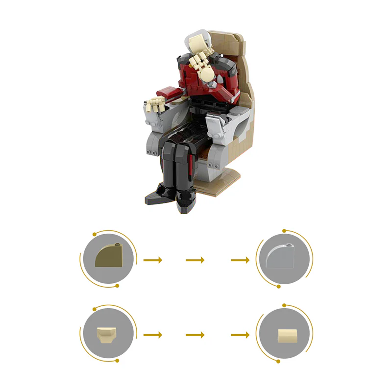 GOBRICKS MOC 129631 PICARD FACEPALM Figure - YWOBB