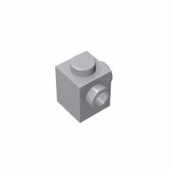 GOBRICKS GDS-1046 Modified 1 x 1 with Studs on 2 Sides, Adjacent - YWOBB