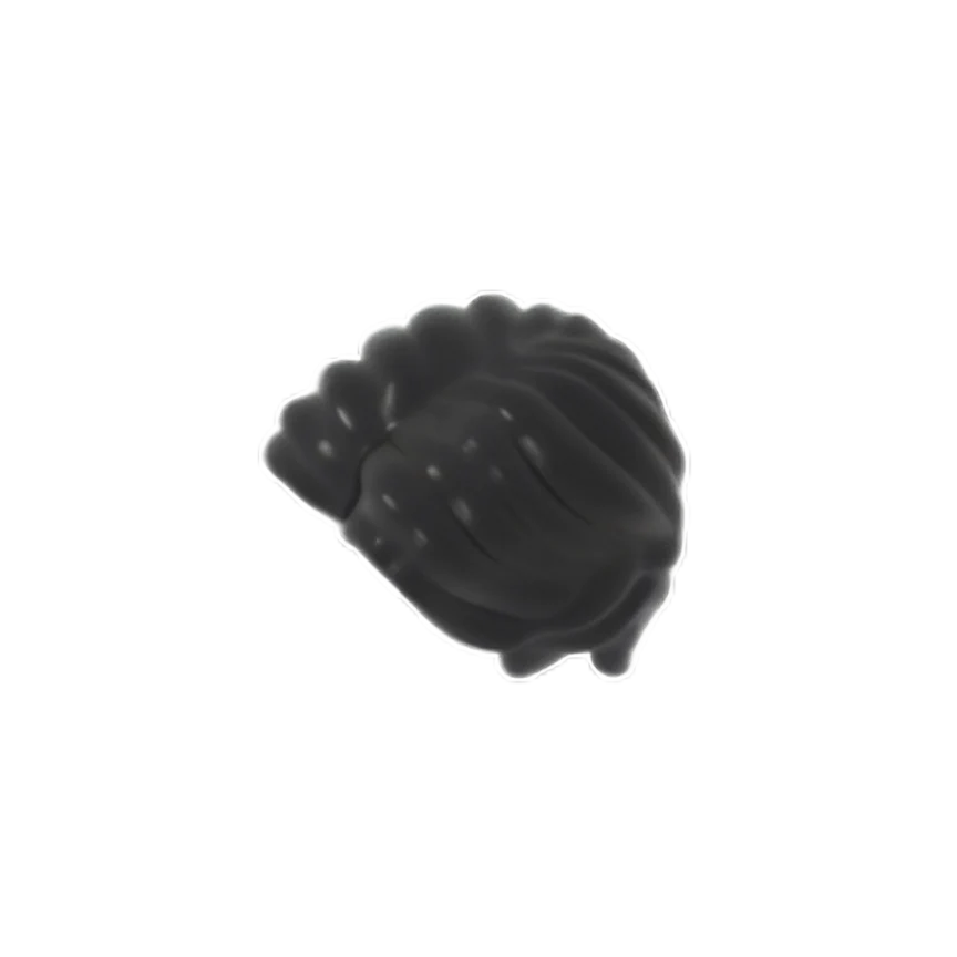 GOBRICKS GDS-90139 short wavy hair - YWOBB