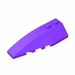 GOBRICKS GDS-744 Wedge 6 x 2 Left - YWOBB