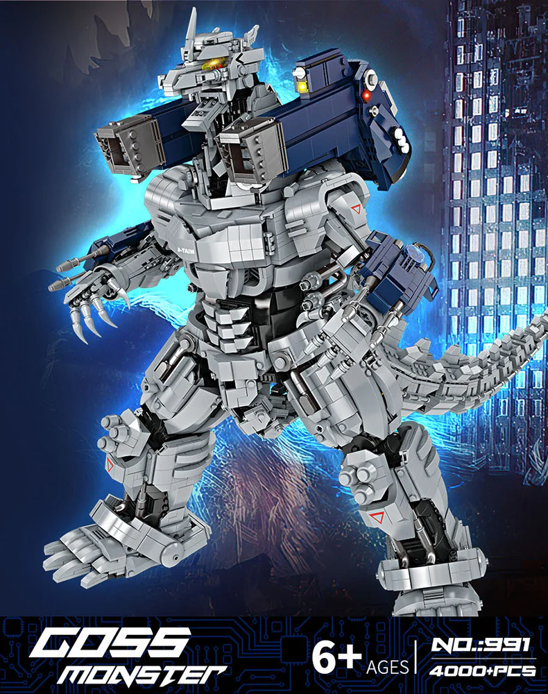 SixSix Bricks 991 Mechanical Godzilla - YWOBB