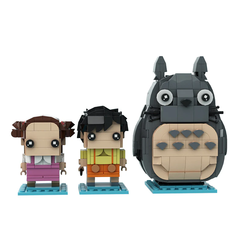 GOBRICKS MOC 123532 Totoro  Satsuki & Mei - Studio Ghibli - YWOBB