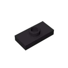 GOBRICKS GDS-803  Modified 1 x 2 with 1 Stud with Groove and Bottom Stud Holder - YWOBB