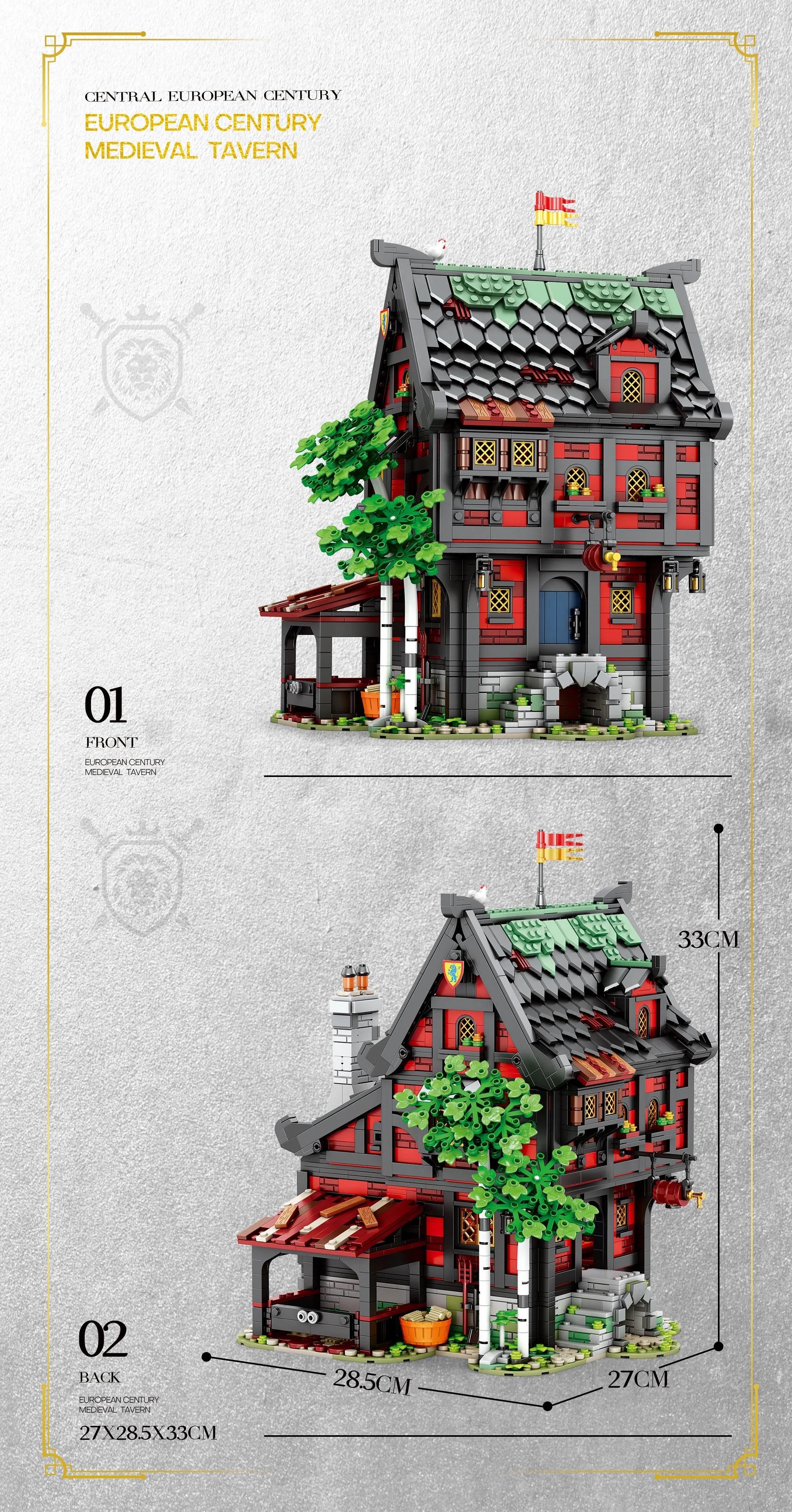 Reobrix 66017 Medieval Tavern THE CRUSADER'S INN - YWOBB