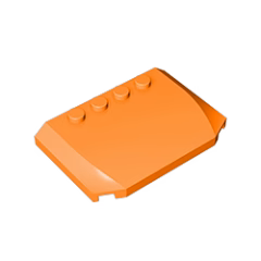 GOBRICKS GDS-1302 Wedge 4 x 6 x 2/3 Triple Curved - YWOBB