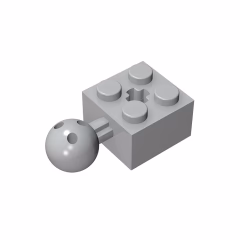 GOBRICKS GDS-976 Brick Modified 2 x 2 with Ball and Axle Hole - YWOBB