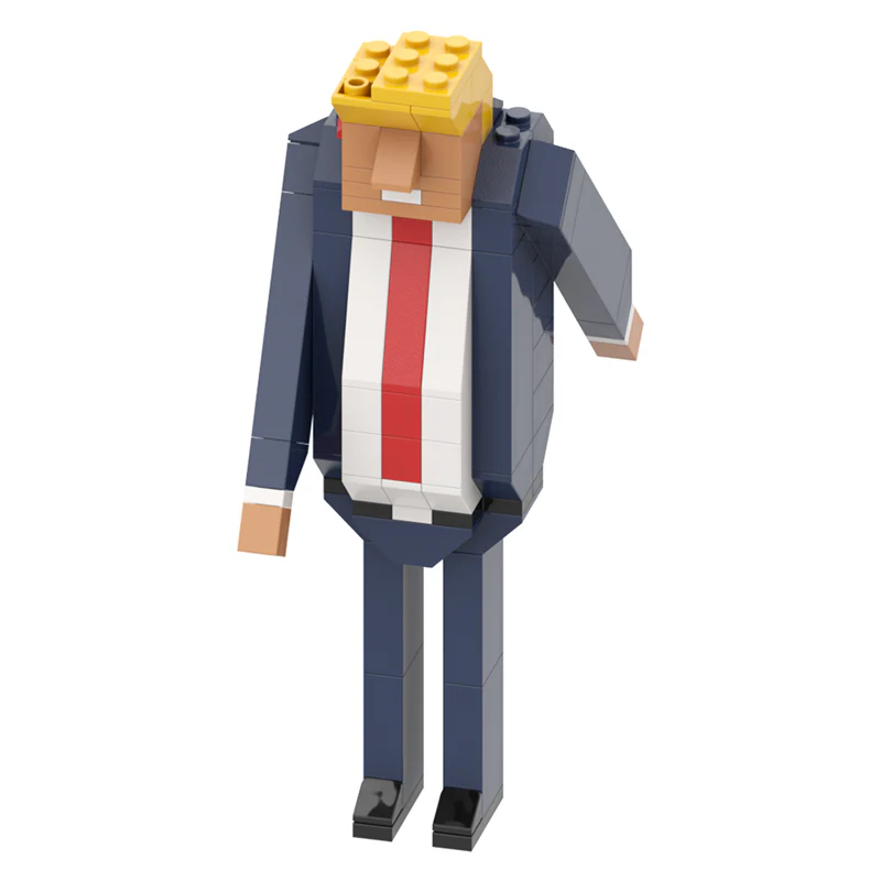 GOBRICKS MOC A1472Y02 Trump shooting version - YWOBB