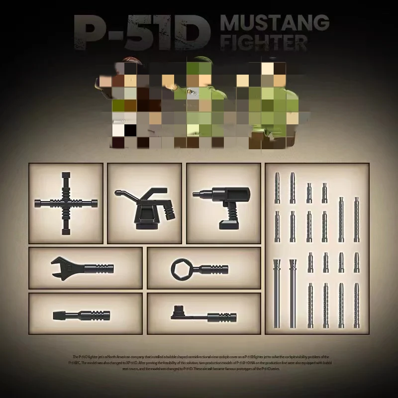 Quan Guan 100278 WWII P-51D Mustang Fighter - YWOBB