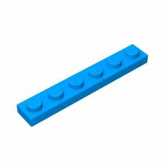 GOBRICKS GDS-505 Plate 1 x 6 - YWOBB