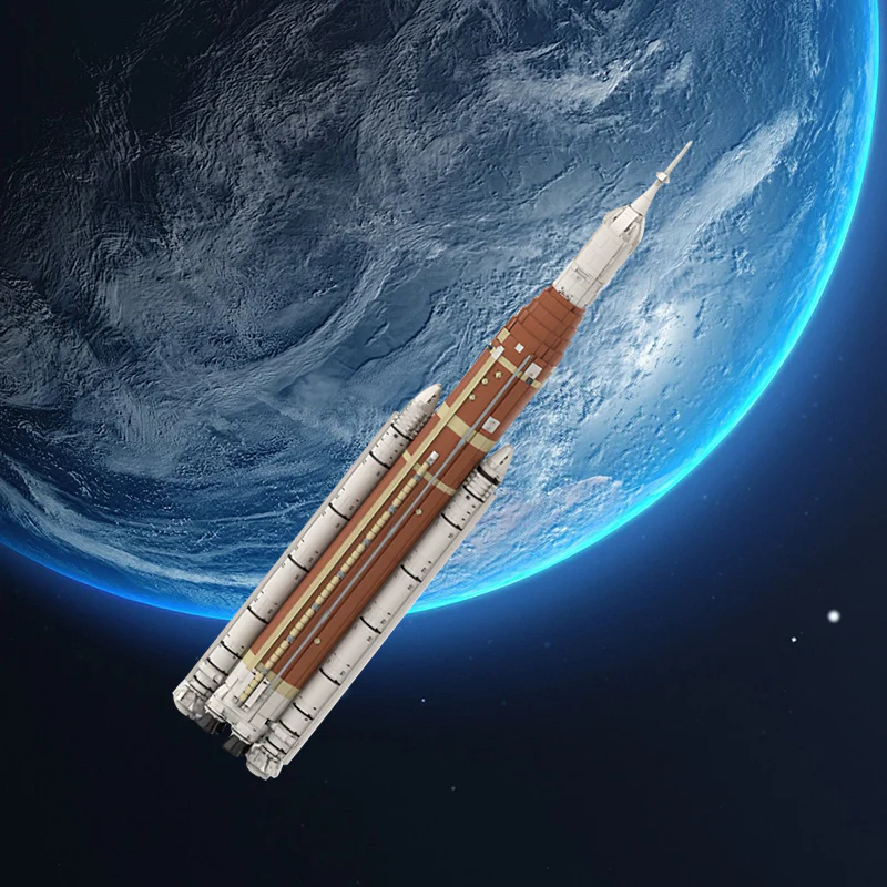 GOBRICKS MOC 92265 NASA SLS - Space Launch System family (1:110 scale) - YWOBB