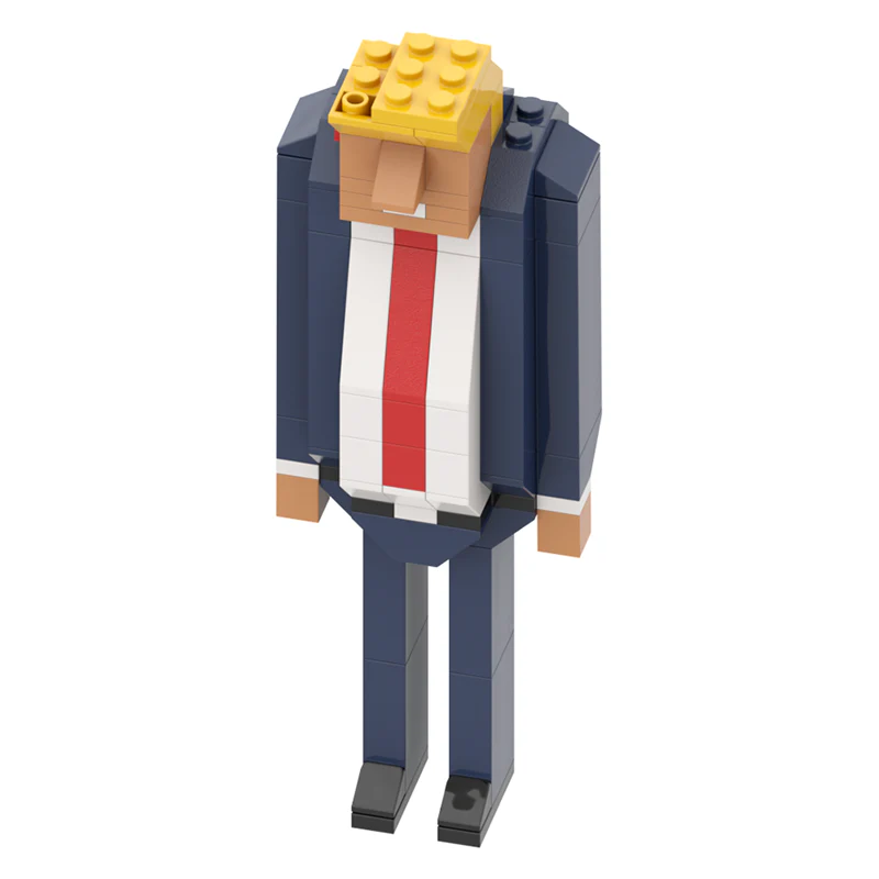 GOBRICKS MOC A1472Y02 Trump shooting version - YWOBB