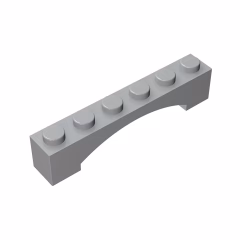 GOBRICKS GDS-679  Arch 1 x 6 Raised Arch - YWOBB