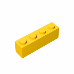 GOBRICKS GDS-534 Brick 1 x 4 - YWOBB