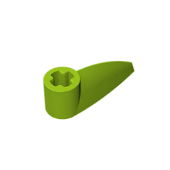 GOBRICKS GDS-1360 Bionicle 1 x 3 Tooth with Axle Hole - YWOBB