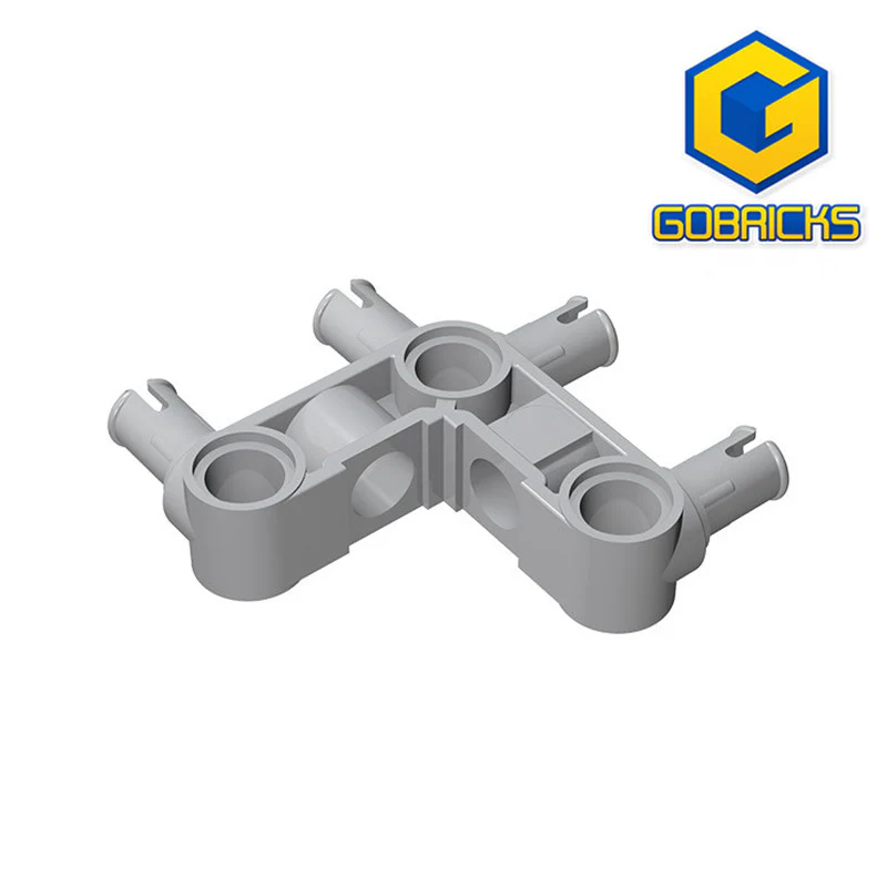 GOBRICKS GDS-1005 Pin Connector Perpendicular 3 x 3 Bent with 4 Pins - YWOBB