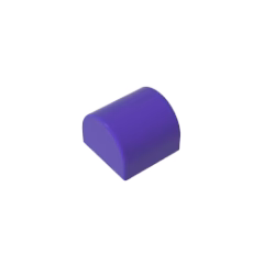 GOBRICKS GDS-M255	Slope Curved 1 x 1 x 2/3 Double - YWOBB