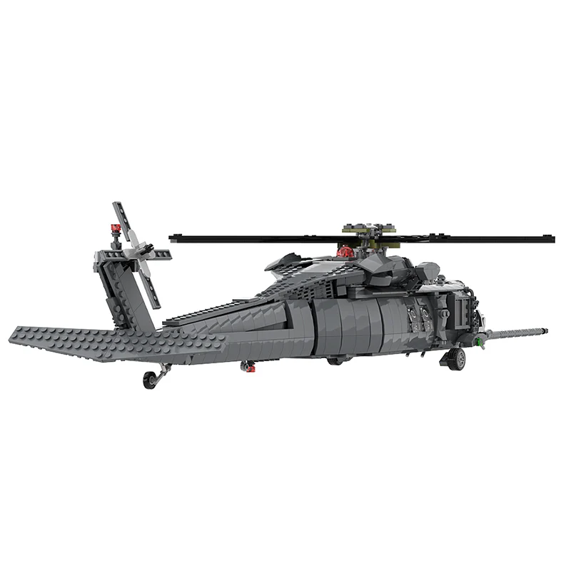 GOBRICKS MOC A1000 MH-60L pave hawk - YWOBB