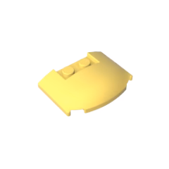 GOBRICKS GDS-1577 Wedge 3 x 4 x 2/3 Triple Curved - YWOBB