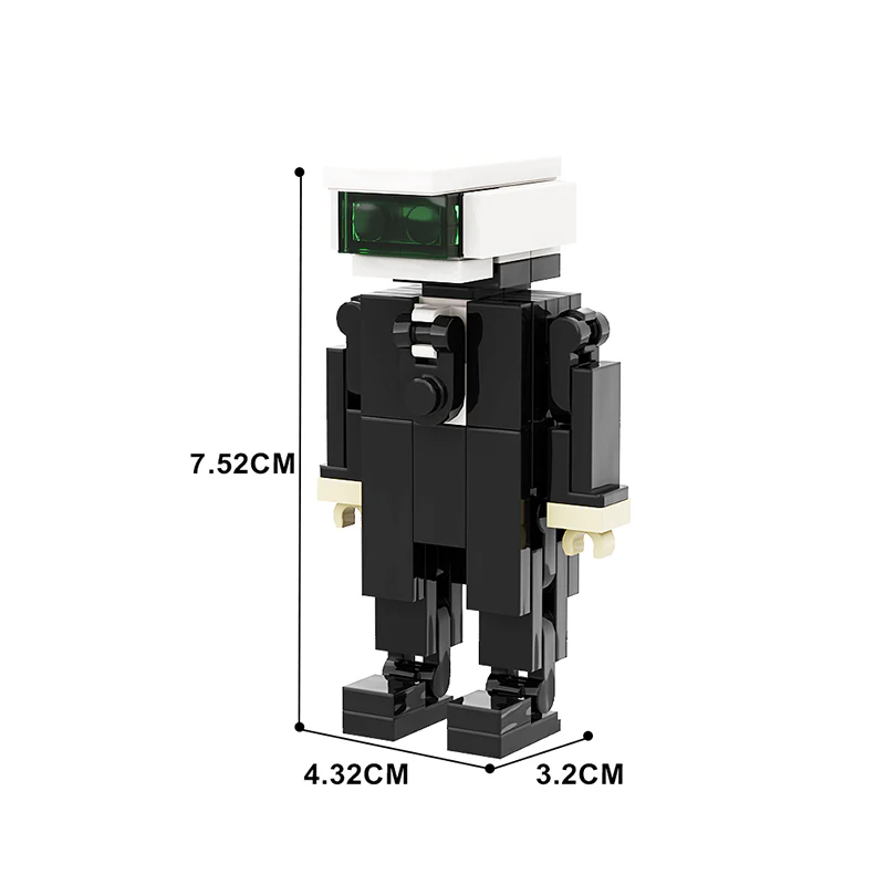 GOBRICKS MOC A0981 toilet man fight - YWOBB