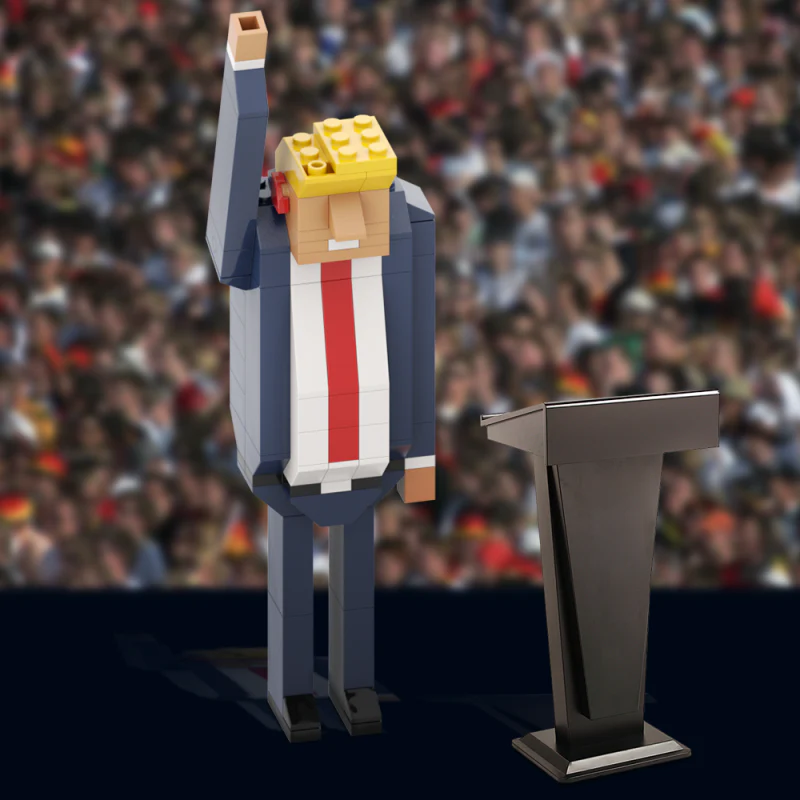 GOBRICKS MOC A1472Y02 Trump shooting version - YWOBB