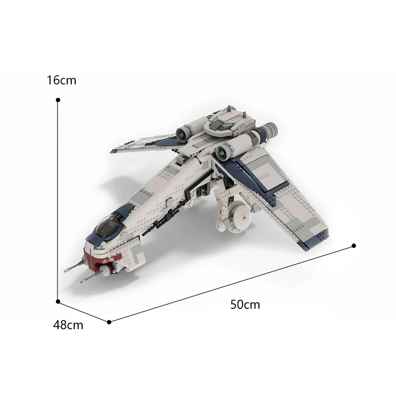 MOC 124928 Republic Dropship V2 (Works with both 2013 and 2022 AT-TES) - YWOBB
