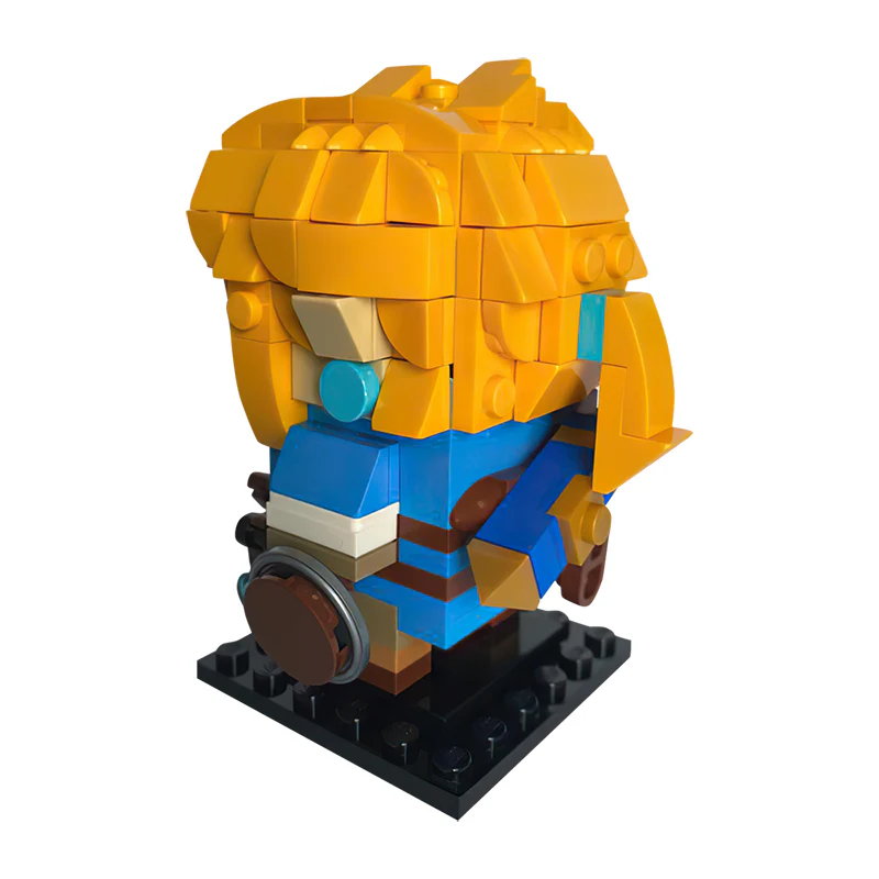 GOBRICKS MOC 61395 Link (Breath of the Wild) BrickHeadz - YWOBB