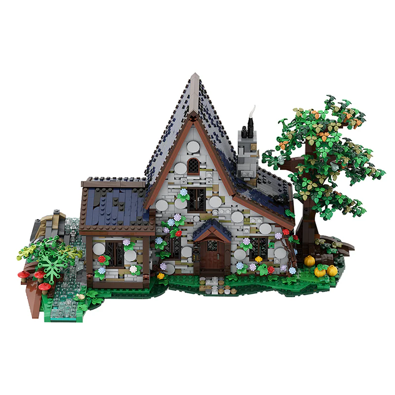 GOBRICKS MOC A1021 witch house - YWOBB