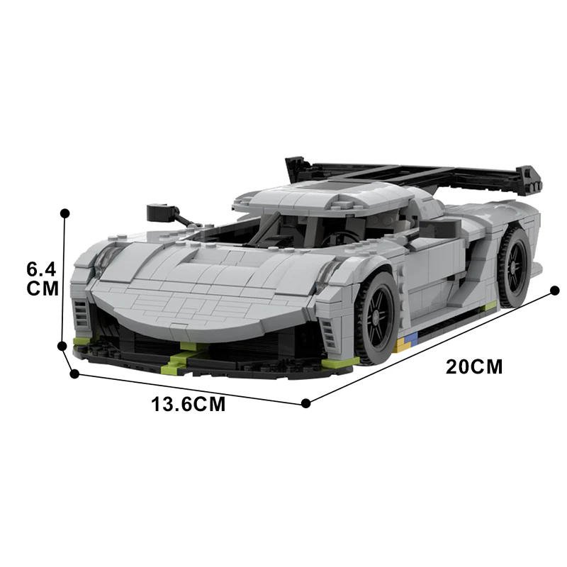 GOBRICKS MOC 45079 Koenigsegg Jesko (V3) - YWOBB