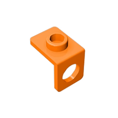 GOBRICKS GDS-1165 Minifigure Neck Bracket with Back Stud - Thin Back Wall - YWOBB