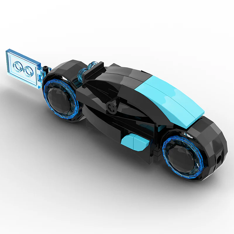 GOBRICKS MOC A0579Y02 Tron - blue - YWOBB
