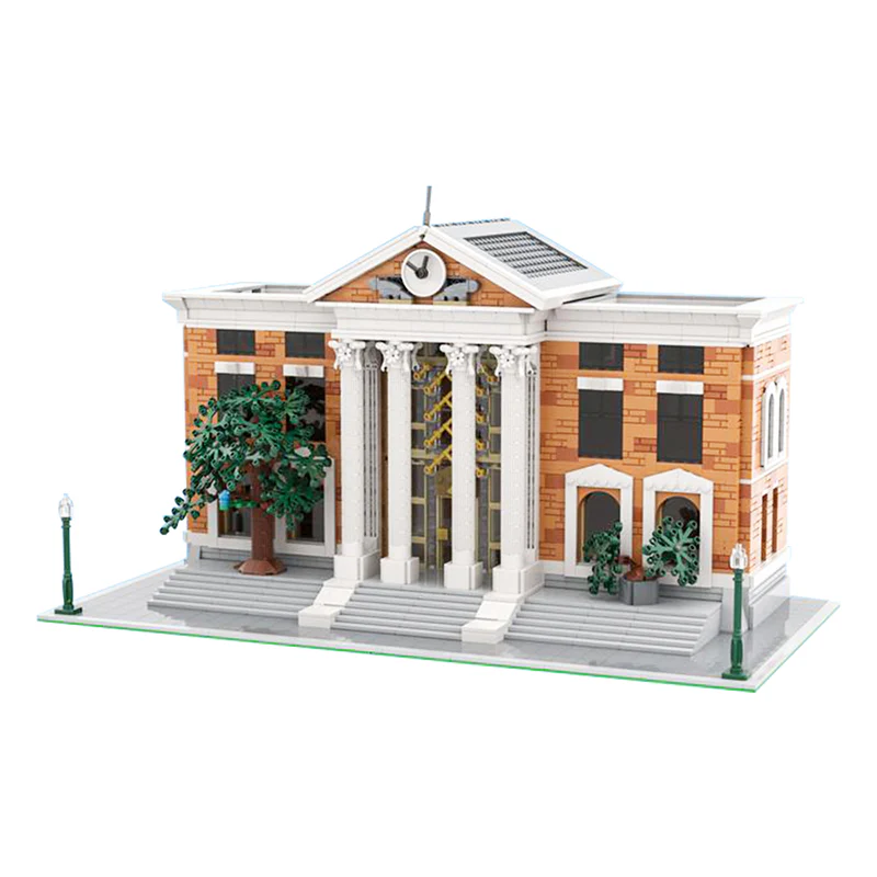 GOBRICKS MOC 138800 Modular Back to the Future Courthouse - YWOBB