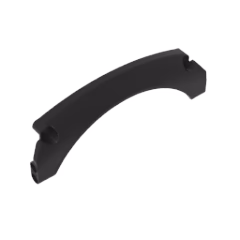 GOBRICKS GDS-M460 Technic Panel Car Mudguard Arched #40 15 x 2 x 5 Rounded Top - YWOBB